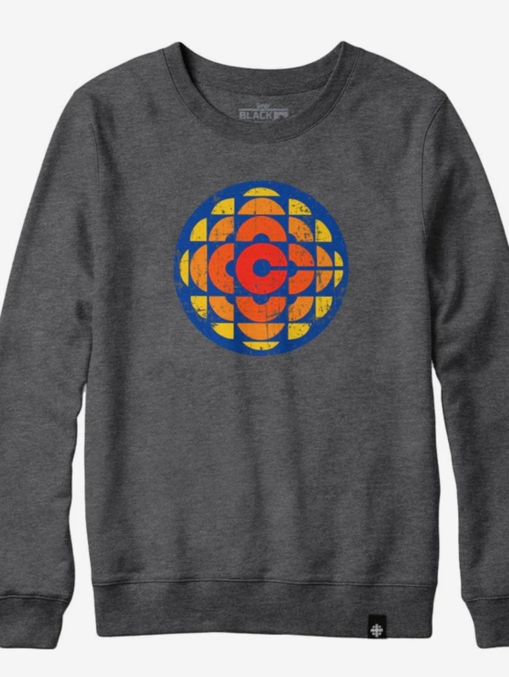 CBC 1974-86 Retro Gem Sweatshirt Crewneck - Mens XL - Heather Grey